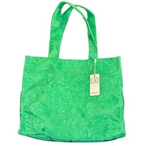 Urban Expressions Green Textured Leaf Tote Bag - Vibrant Trendy Tote
